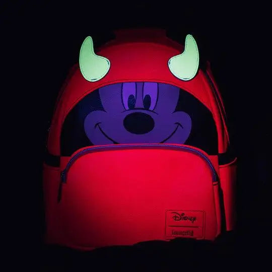 Glow-in-the-Dark Mini Backpack with Mickey Mouse Halloween Face