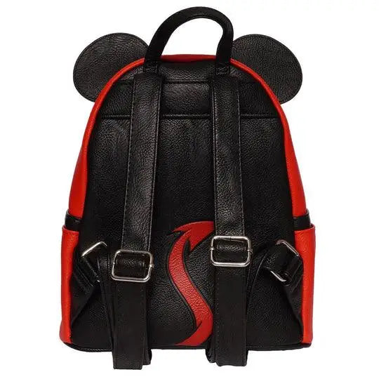 Black and red Mickey Mouse Halloween mini backpack with Mickey ears