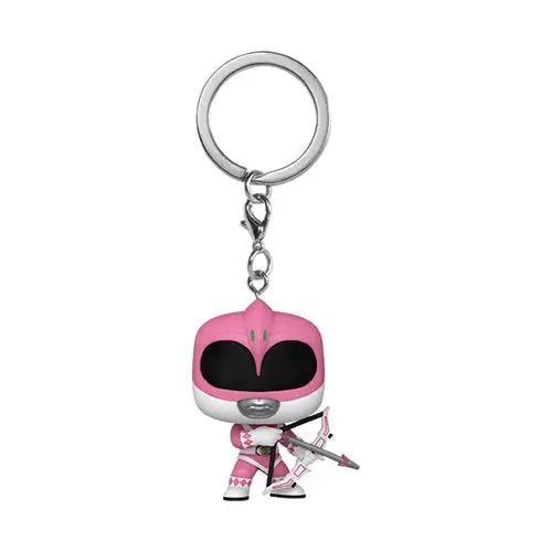 Pink Ranger Funko Pocket Pop Key Chain - Power Rangers Pink Ranger keychain displayed on a white background.