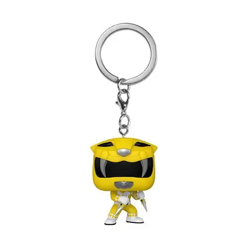 Yellow Ranger 30th Anniversary Key Chain with Black Ranger Figure