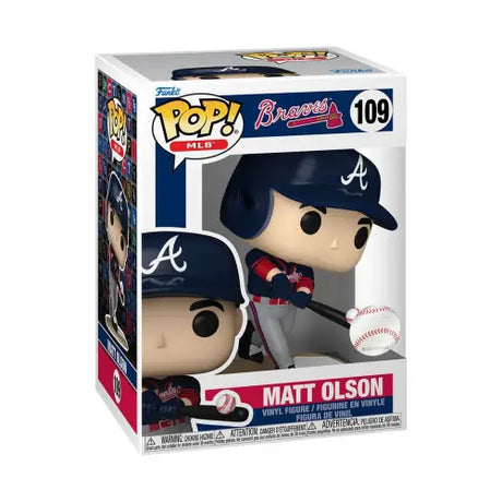 Matt Olson Funko Pop Vinyl Figure #109 in box for MLB Braves fans