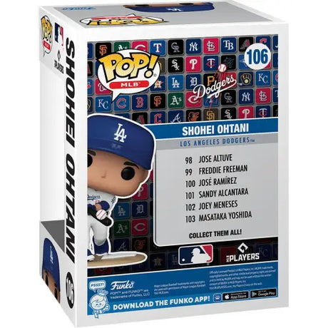 MLB Dodgers Shohei Ohtani Funko Pop! vinyl figure in collector’s box