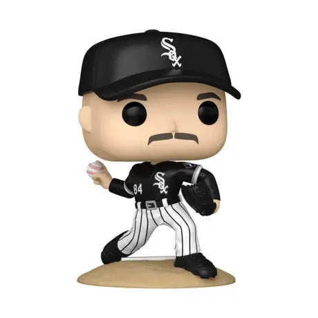 Funko Pop figure of Dylan Cease in pitching stance for the White Sox