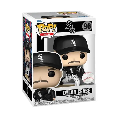 Dylan Cease Funko Pop vinyl figure in Black Pinstripe White Sox uniform and cap