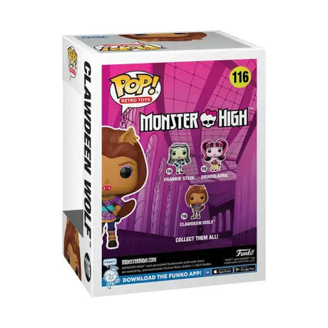 Funko Pop! vinyl figure of Clawdeen Wolf from Monster High in packaging