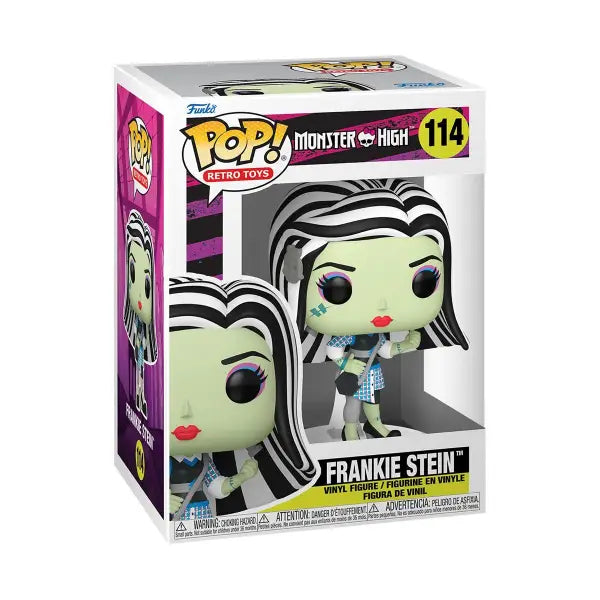 Monster High Frankie Stein Funko Pop! vinyl figure #114 in vibrant detail