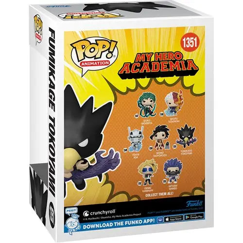 Fumikage Tokoyami glow-in-the-dark Funko Pop Vinyl figure set.