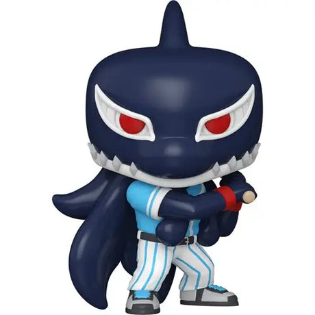 Close up of Hero League Baseball Gang Orca Funko Pop toy figure