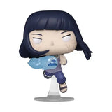 Hinata Hyuga Funko Pop figure in blue ninja attire performing a martial arts kick