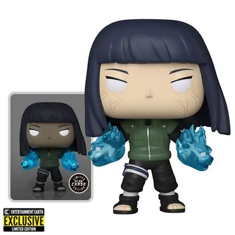 Shippuden Hinata Twin Lion Fists Funko Pop vinyl figurine with blue hair