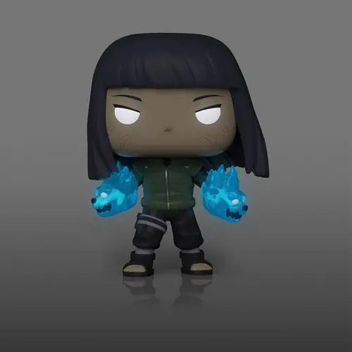 Shippuden Hinata Twin Lion Fists Funko Pop vinyl figure in dark background