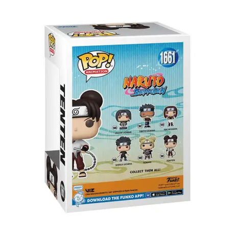 Funko Pop box of Naruto Shippuden Tenten with Nunchucks Vinyl Figure #1661