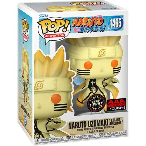 Naruto Uzumaki Kurama Link Mode Funko Pop AAA Anime Exclusive Figure