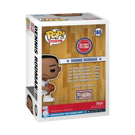 Dennis Rodman Funko Pop vinyl figure in Detroit Pistons uniform, NBA All-Stars 1992