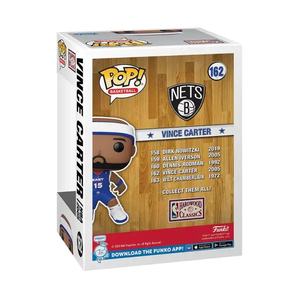 Vince Carter Funko Pop vinyl figure in Brooklyn Nets uniform, NBA: All-Stars edition