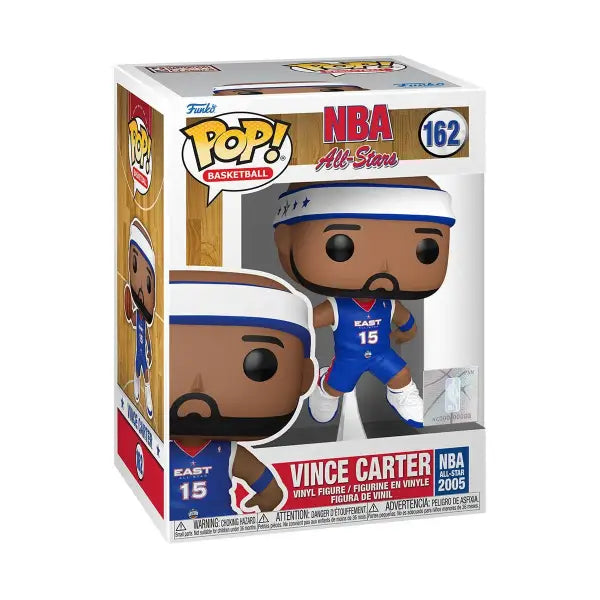 Vince Carter Funko Pop Vinyl Figure in blue uniform, NBA All-Stars 2005 edition