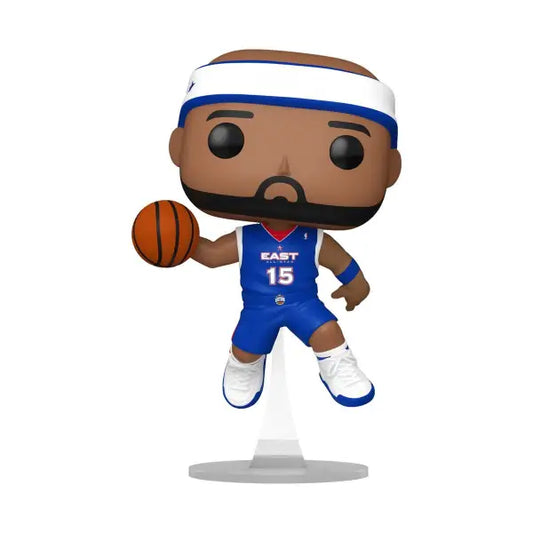 Funko Pop Vinyl Figure of Vince Carter in East 15 jersey holding a basketball