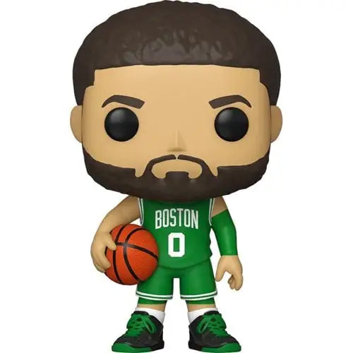 Funko Pop NBA Celtics Jayson Tatum figure with jersey number 0 and basketball