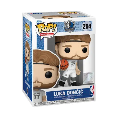 Funko Pop NBA Dallas Mavericks Luka Doncic City Edition 2024 vinyl figure holding a basketball