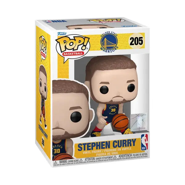 Funko Pop NBA Golden State Warriors Stephen Curry figure #205 in retail box