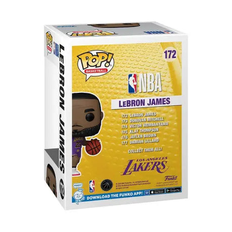 LeBron James Funko Pop NBA LA Lakers Figure #172 in retail packaging