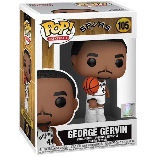 Legends George Gervin Funko Pop! Vinyl Figure in San Antonio Spurs uniform #105