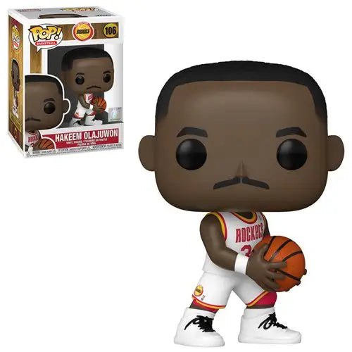 Hakeem Olajuwon Rockets Home Funko Pop Figure #106 featuring NBA James Paul