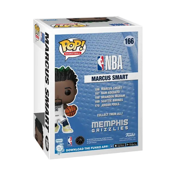 Funko Pop NBA figure of Marcus Smart from the Memphis Grizzlies #166 collectible