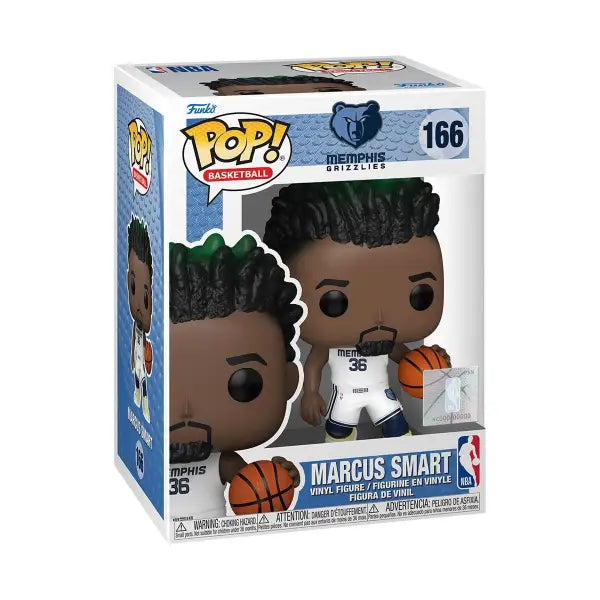 Marcus Smart Funko Pop in Memphis Grizzlies uniform, NBA collectible figure #166