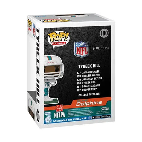 Miami Dolphins Tyreek Hill Funko Pop Vinyl Figure with NFL football collectibles