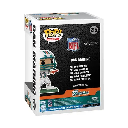 nfl 2019 panini mini team pack featuring Miami Dolphins QB Dan Marino vinyl figure in window box