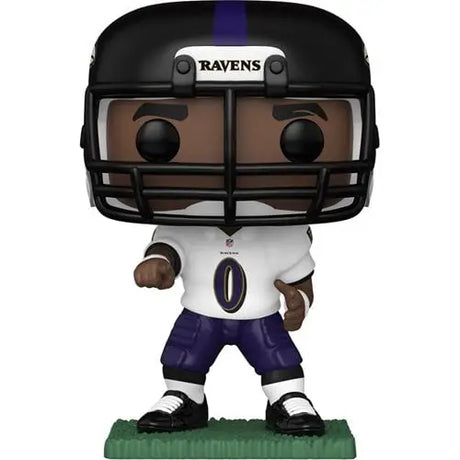 Funko Pop NFL Ravens Roquan Smith figurine in uniform and helmet