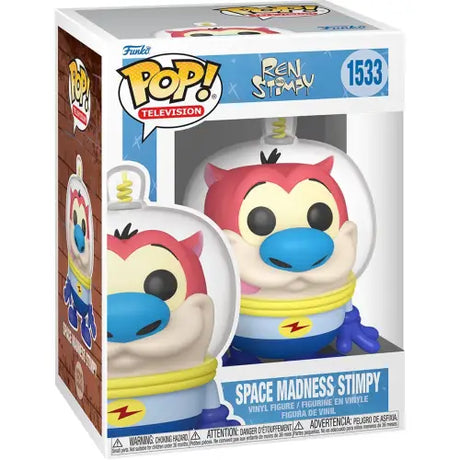 Funko Pop Space Madness Stimpy figure in a spacesuit from The Ren & Stimpy Show