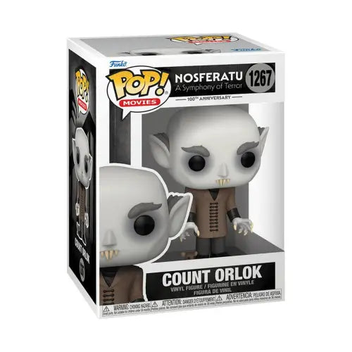 Count Orlok Funko Pop vinyl figure from Nosferatu wearing a brown coat