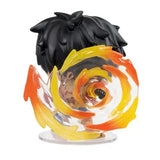 One Piece Red Hawk Luffy Pop Vinyl - AAA Anime Exclusive featuring a painting of a snail with a black and yellow shell.