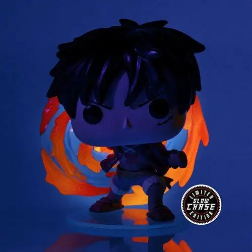 One Piece Red Hawk Luffy Pop Vinyl - AAA Anime Exclusive, little boy with fire in hand