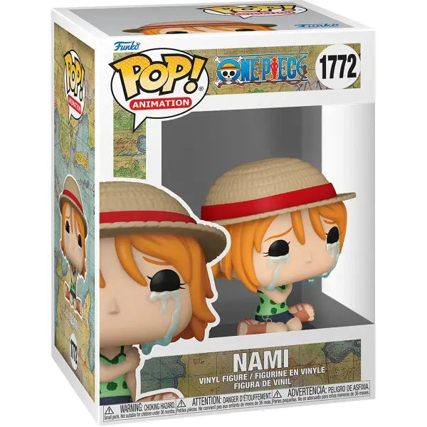 Funko Pop Nami Crying figure from One Piece in original packaging, #1772