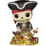 Pirates of the Caribbean Skeleton Funko Pop vinyl figure with gold pile and treasure