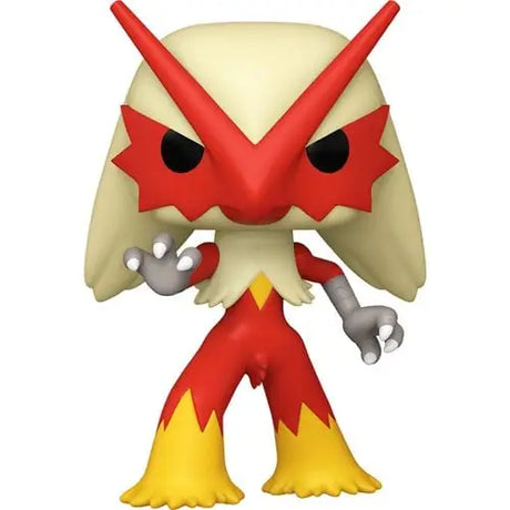 Blaziken Funko Pop Vinyl Figure #983 with red and yellow colors and fierce expression