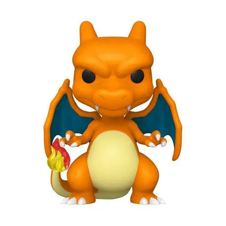 Pokemon Charizard Pop Vinyl Figure - Close up of figurine with yellow and blue tail.