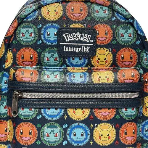 Pokémon Kanto Starter Mini Backpack with Pikachu Pattern