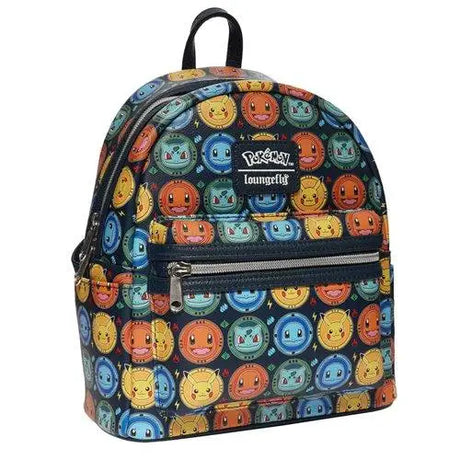 Pokémon Kanto Starter Mini Backpack with faces design