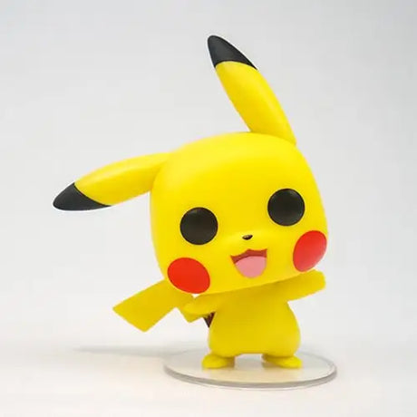 Adorable Pokemon Pikachu Waving Funko Pop Figure with red-nosed yellow figure