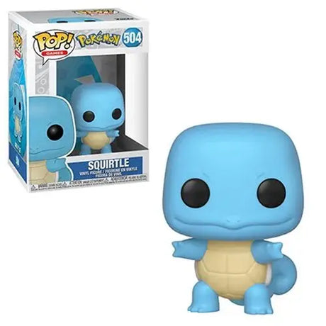 Adorable Pokémon Squirtle Funko Pop vinyl figure on display.