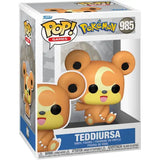 Teddiursa Funko Pop figure showcasing a brown bear-like Pokémon collectible