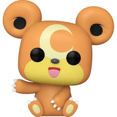 Cute Teddiursa Funko Pop Vinyl Figure #985 with crescent moon marking on forehead