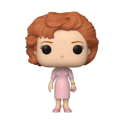 Pretty in Pink Andie Walsh Funko Pop figure in a pink polka dot dress and curly red hair