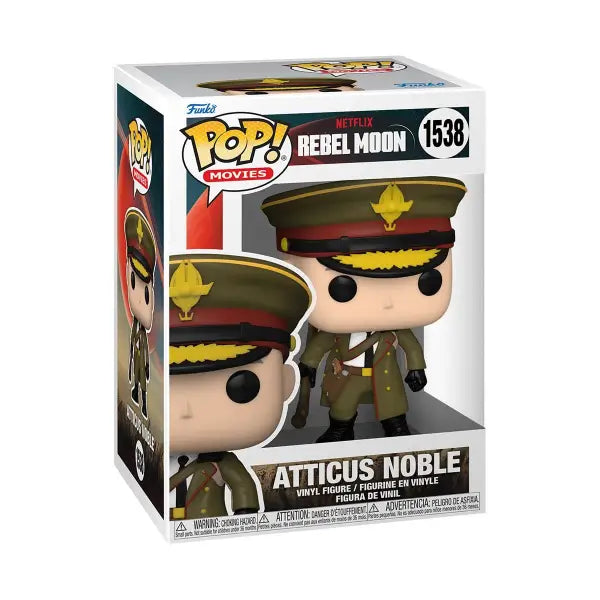 Rebel Moon Atticus Noble Funko Pop! vinyl figure in display box, collectible #1538