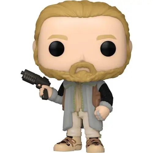 Funko Pop Rebel Moon Kai figurine of a bearded man with a gun in casual attire