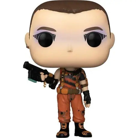 Rebel Moon Milius Funko Pop figure in orange overalls holding a weapon